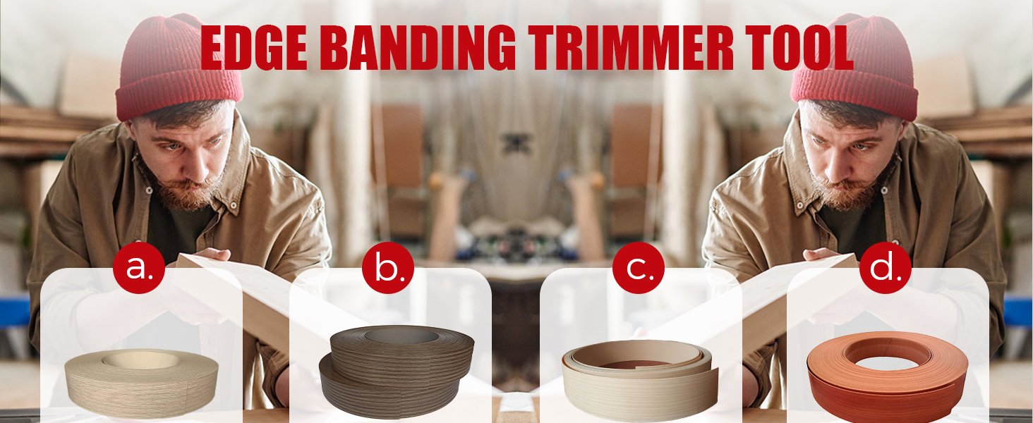 Upper Hand Lace Leaner along with Tungsten Carbide Blades, Hand Planer Versatile Wood Working Upper Hand Leaner for Burrs, Guide Upper Hand Lace Cutter Machine for Abdominal, PVC, Laminate, and also Melamine - Reddish 23 edge banding trimmer veneer edge trimmer formica cutter laminate trimmer edge banding iron