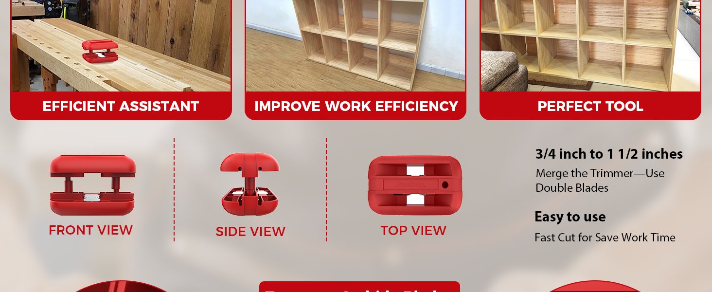Upper Hand Lace Leaner along with Tungsten Carbide Blades, Hand Planer Versatile Wood Working Upper Hand Leaner for Burrs, Guide Upper Hand Lace Cutter Machine for Abdominal, PVC, Laminate, and also Melamine - Reddish 19 edge banding trimmer veneer edge trimmer formica cutter laminate trimmer edge banding iron