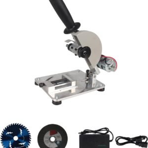 RATTMMOTOR Q08-3 Multipurpose Portable Small Hobby Table Saw Cutting Machine 110V-220V, 0-45° Angle Adjustable, 795 Motor Dual Shaft for Wood, Plastic, Aluminium, Stainless Steel (Standard Set)