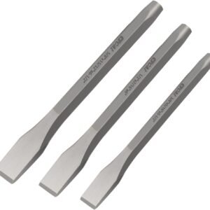 C&T 3-Piece Heavy Duty All Purpose Cold Chisels Kit, 3/8, 1/2, 5/8 in, for Carpentry, Metalwork, Woodwork & Masonry work 10 C&T 3-Piece Heavy Duty All Purpose Cold Chisels Kit, 3/8, 1/2, 5/8 in, for Carpentry, Metalwork, Woodwork & Masonry work - Image 2