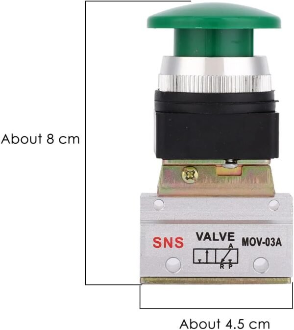 2 Position 3 Way G1/8 Pneumatic Momentary Mechanical Valve Pneumatic Mechanical Valve Green Mushroom Push Button Switch MOV-03A for mechanical equipment, textile equipment 7 51P69LIBDgL. AC SL1010