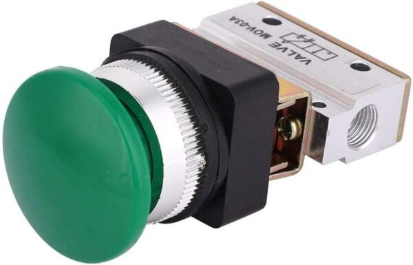 2 Position 3 Way G1/8 Pneumatic Momentary Mechanical Valve Pneumatic Mechanical Valve Green Mushroom Push Button Switch MOV-03A for mechanical equipment, textile equipment 4 51fUfQUGubL. AC SL1001