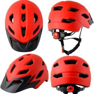 Kids Bike Helmet,Bavilk Kids Boys Girls Bike Helmets with LED Light Detachable Visor Children Youth Teen Multi-Sport for Skating Cycling Scooter Skateboard Adjustable & Lightweight 19.7"-22.4" 12 Kids Bike Helmet,Bavilk Kids Boys Girls Bike Helmets with LED Light Detachable Visor Children Youth Teen Multi-Sport for Skating Cycling Scooter Skateboard Adjustable & Lightweight 19.7"-22.4" - Image 3