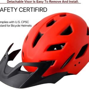 Kids Bike Helmet,Bavilk Kids Boys Girls Bike Helmets with LED Light Detachable Visor Children Youth Teen Multi-Sport for Skating Cycling Scooter Skateboard Adjustable & Lightweight 19.7"-22.4" 13 Kids Bike Helmet,Bavilk Kids Boys Girls Bike Helmets with LED Light Detachable Visor Children Youth Teen Multi-Sport for Skating Cycling Scooter Skateboard Adjustable & Lightweight 19.7"-22.4" - Image 4