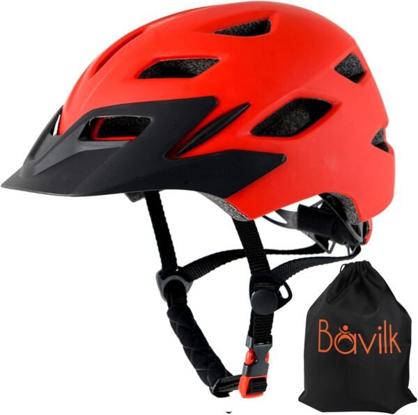 Kids Bike Helmet,Bavilk Kids Boys Girls Bike Helmets with LED Light Detachable Visor Children Youth Teen Multi-Sport for Skating Cycling Scooter Skateboard Adjustable & Lightweight 19.7"-22.4" 9 619JDTrKZKL. AC SL1500