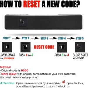 USHAKE Bike Combination U Lock, Heavy Duty Bike Combination U Lock Paddle Lock for Bicycle Electric Scooter Motorcycles Metal Fence Gate Anti Theft 13 USHAKE Bike Combination U Lock, Heavy Duty Bike Combination U Lock Paddle Lock for Bicycle Electric Scooter Motorcycles Metal Fence Gate Anti Theft - Image 5