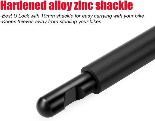 USHAKE Bike Combination U Lock, Heavy Duty Bike Combination U Lock Paddle Lock for Bicycle Electric Scooter Motorcycles Metal Fence Gate Anti Theft 8 61xY2jtvKiL. AC SL1100