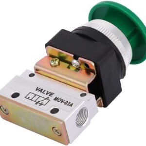 2 Position 3 Way G1/8 Pneumatic Momentary Mechanical Valve Pneumatic Mechanical Valve Green Mushroom Push Button Switch MOV-03A for mechanical equipment, textile equipment 13 2 Position 3 Way G1/8 Pneumatic Momentary Mechanical Valve Pneumatic Mechanical Valve Green Mushroom Push Button Switch MOV-03A for mechanical equipment, textile equipment - Image 3