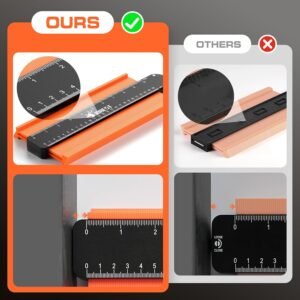 JOREST Contour Gauge with Lock (10 Inch), Gifts Ideas for Men Dad Carpenter Handyman, Profile Tool for Tile Flooring, Carpet laying, Woodworking, Measuring Angle/Shape/Outline/Edge 13 JOREST Contour Gauge with Lock (10 Inch), Gifts Ideas for Men Dad Carpenter Handyman, Profile Tool for Tile Flooring, Carpet laying, Woodworking, Measuring Angle/Shape/Outline/Edge - Image 6