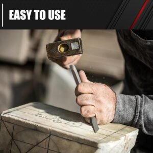 C&T 3-Piece Heavy Duty All Purpose Cold Chisels Kit, 3/8, 1/2, 5/8 in, for Carpentry, Metalwork, Woodwork & Masonry work 16 C&T 3-Piece Heavy Duty All Purpose Cold Chisels Kit, 3/8, 1/2, 5/8 in, for Carpentry, Metalwork, Woodwork & Masonry work - Image 8