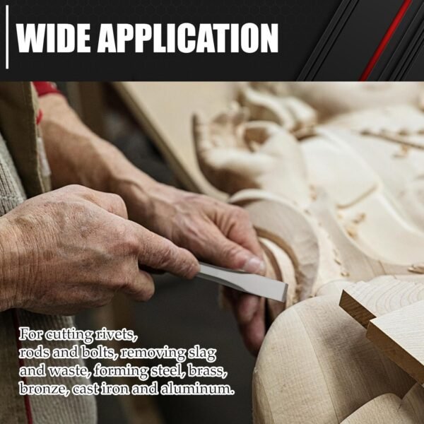 C&T 3-Piece Heavy Duty All Purpose Cold Chisels Kit, 3/8, 1/2, 5/8 in, for Carpentry, Metalwork, Woodwork & Masonry work 7 71Nmr8xo cL. AC SL1500