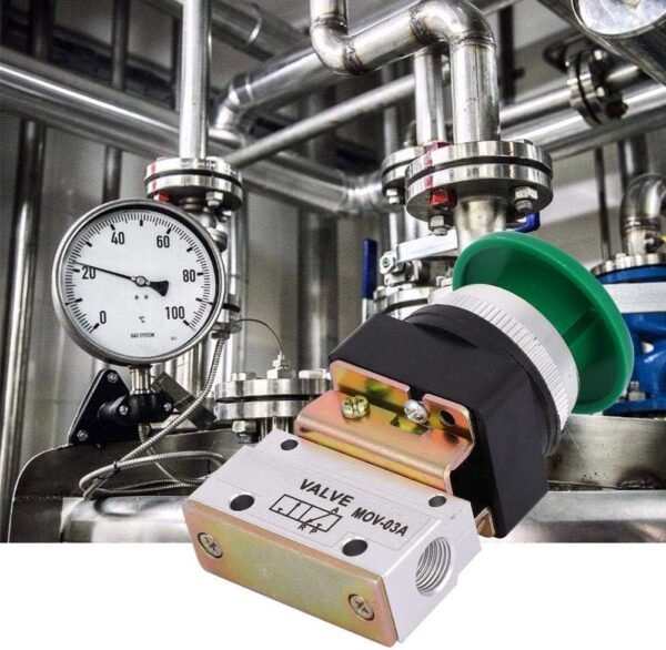 2 Position 3 Way G1/8 Pneumatic Momentary Mechanical Valve Pneumatic Mechanical Valve Green Mushroom Push Button Switch MOV-03A for mechanical equipment, textile equipment 9 71TqDlHuy4L. AC SL1001