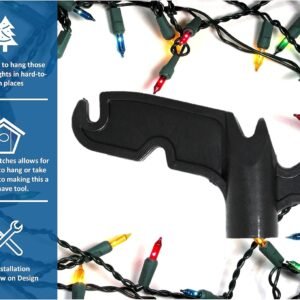 JSP Manufacturing Multi-Purpose Plastic Utility Hook Screw On Pole Attachment (Pole NOT Included) - Hang Christmas Lights, Bird feeders, Sting Lights, Ropes, Boat Lines (2, Black) 19 JSP Manufacturing Multi-Purpose Plastic Utility Hook Screw On Pole Attachment (Pole NOT Included) - Hang Christmas Lights, Bird feeders, Sting Lights, Ropes, Boat Lines (2, Black) - Image 9
