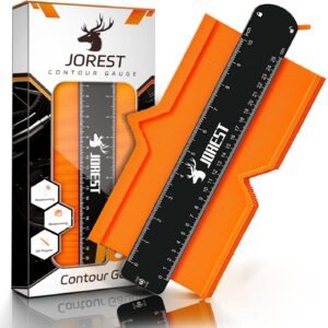 JOREST Contour Gauge with Lock (10 Inch), Gifts Ideas for Men Dad Carpenter Handyman, Profile Tool for Tile Flooring, Carpet laying, Woodworking, Measuring Angle/Shape/Outline/Edge 9 JOREST Contour Gauge with Lock (10 Inch), Gifts Ideas for Men Dad Carpenter Handyman, Profile Tool for Tile Flooring, Carpet laying, Woodworking, Measuring Angle/Shape/Outline/Edge - Image 2