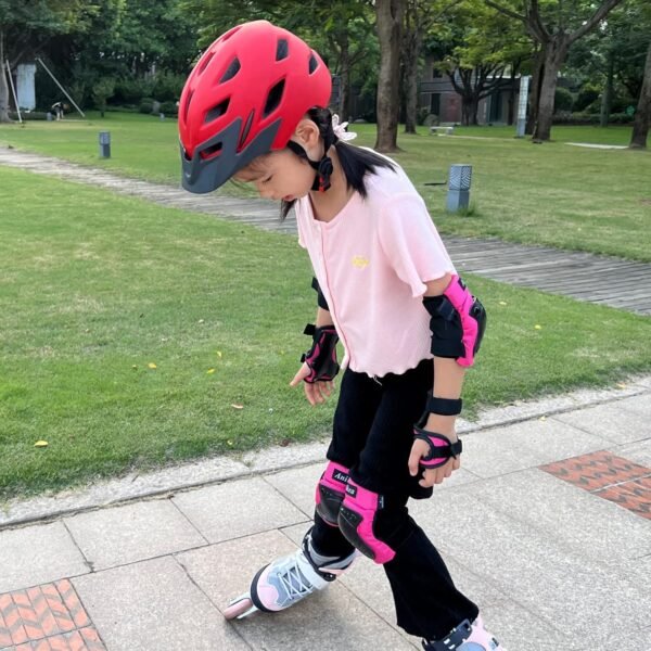 Kids Bike Helmet,Bavilk Kids Boys Girls Bike Helmets with LED Light Detachable Visor Children Youth Teen Multi-Sport for Skating Cycling Scooter Skateboard Adjustable & Lightweight 19.7"-22.4" 6 81QzANjmmkL. AC SL1500