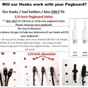 JSP Manufacturing Peg Board Non-Locking Plastic J Hook Style Hooks | Garage Tool Storage Craft Hooks Pegboard Asscessories (100, Black) 18 JSP Manufacturing Peg Board Non-Locking Plastic J Hook Style Hooks | Garage Tool Storage Craft Hooks Pegboard Asscessories (100, Black) - Image 8