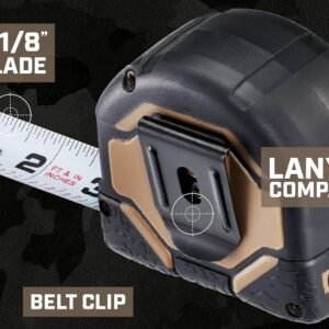 Spec Ops Tools 16-Foot & (2) 25-Foot Tape Measure Tool Set, 1" Double-Sided Blade, Military-Grade Composite Case, 3% Donated to Veterans, 3 Pack 17 Spec Ops Tools 16-Foot & (2) 25-Foot Tape Measure Tool Set, 1" Double-Sided Blade, Military-Grade Composite Case, 3% Donated to Veterans, 3 Pack - Image 8