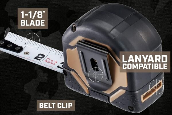 Spec Ops Tools 16-Foot & (2) 25-Foot Tape Measure Tool Set, 1" Double-Sided Blade, Military-Grade Composite Case, 3% Donated to Veterans, 3 Pack 8 1760628324 71bVvH2c2JL. SL1500