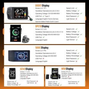 BAFANG 48V 750W Rear Hub Motor Kit, 80N.m High Torque Electric Bike Conversion Kit with LCD Display, IPX5 Waterproof, Fits 26/27.5/700C Wheels for Disc and V Brakes, Battery Optional 16 BAFANG 48V 750W Rear Hub Motor Kit, 80N.m High Torque Electric Bike Conversion Kit with LCD Display, IPX5 Waterproof, Fits 26/27.5/700C Wheels for Disc and V Brakes, Battery Optional - Image 7
