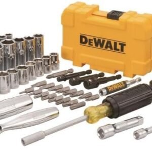 DEWALT Mechanics Tools Kit and Socket Set, 1/4" & 3/8" Drive, SAE, 108-Piece (DWMT73801) - Image 3
