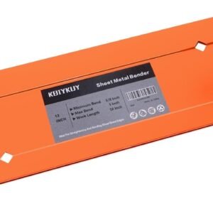 Sheet Metal Bender Folding Tool, 12 Inch Hand Seamer for HVAC Ductwork, Roofing & Metal Panels, 3/8" & 1" Fold Depth, Heavy Duty Steel Brake with High-Visibility Orange Finish 9 Sheet Metal Bender Folding Tool, 12 Inch Hand Seamer for HVAC Ductwork, Roofing & Metal Panels, 3/8" & 1" Fold Depth, Heavy Duty Steel Brake with High-Visibility Orange Finish - Image 2