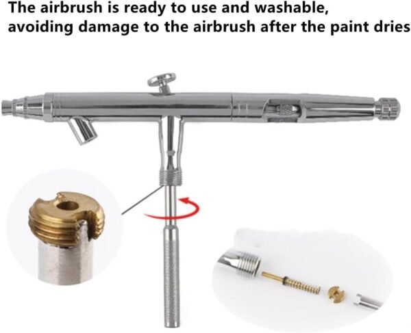 TDGBIH Air Brush Tools, 2 Pack Needle Packing Nut or Valve Screw Replacement Repair Tool Air Brush Spray Gun Replace Accessories for Double Action Air Brush Spray Gun 4 51do7djL2XL. AC SL1000