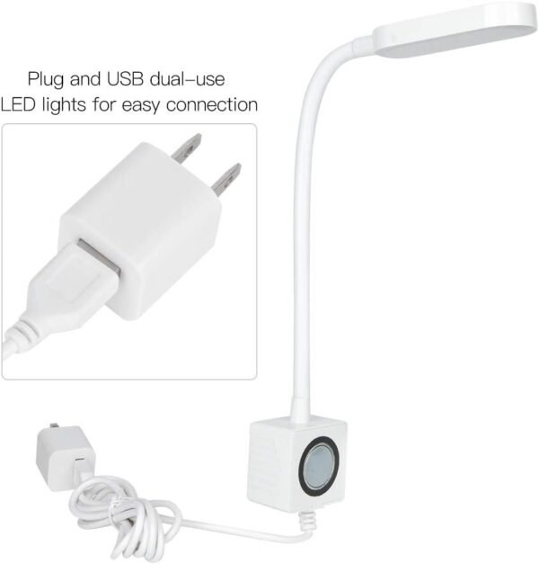 Sewing Machine Led Light USB Motorcycle Light Led Sewing Light Led Sewing Machine Light Textile Machine Sewing Device Industrial Machines US Plug 110-240V (32 lamp Beads) 4 51o79dP BxL. AC SL1001