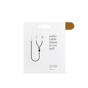 Teenage Engineering Textile Audio Cable 3.5 mm - 2X RCA, 1200 mm | 47.2 in (Black) 8 Teenage Engineering Textile Audio Cable 3.5 mm - 2X RCA, 1200 mm | 47.2 in (Black) - Image 4