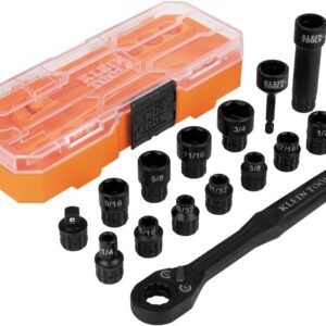 Klein Tools 65400 KNECT 15-Piece Pass Through Socket Set, SAE Impact Socket Set with MODbox Case, Sockets, Bits, Accessories and 3/8-Inch Drive Adapter 29 Klein Tools 65400 KNECT 15-Piece Pass Through Socket Set, SAE Impact Socket Set with MODbox Case, Sockets, Bits, Accessories and 3/8-Inch Drive Adapter - Image 14