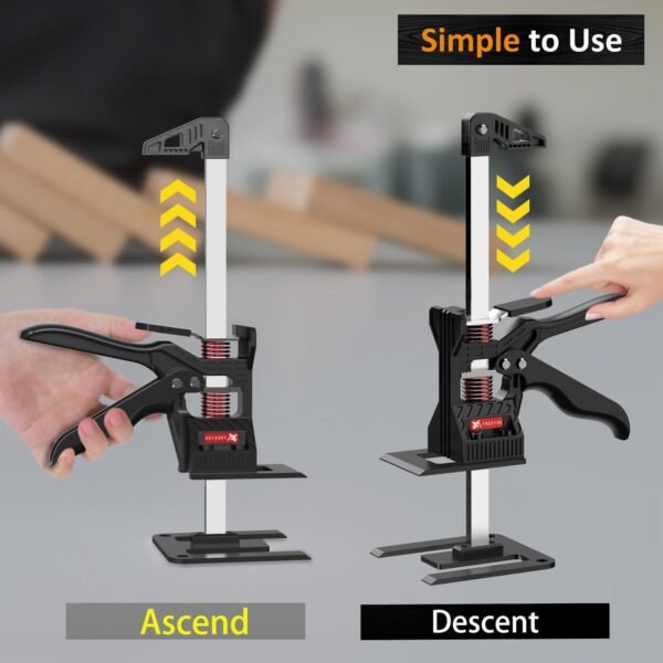 Labor Saving Arm Jack(2 Pcs),Multi-Function Height Adjustment Lifting Device with Portable Bag,Suitable for Door & Window Lifting,Drywall Lifts etc(13inch) 6 610bha9A6DL. AC SL1500