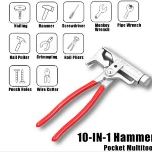 Multifunction Hammer Screwdriver Nail Gun Pipe Pliers Wrench Universal Hammer Screwdriver Pliers Wrench Nail Gun Pipe Clamps Pincers Tool Carpentry Electrical Fitter - Image 3