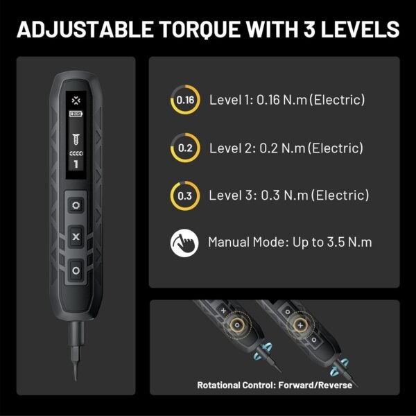 EZARC Electric Screwdriver Set, 181 in 1 Cordless Screwdriver, 3 Torque Settings with 160 Magnetic Precision Bits, Power Screwdriver Repair Tool Kit for Phone Laptop Camera Watch Computer 7 618ZYudBUEL. AC SL1500