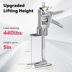 Labor Saving Arm Jack 2 Pack, 12 Inch All-Metal Hand Lifting Jack Tool, Precise Control Slow/Fast Descent, 440LBS Capacity Wall Tile Locator for Lifting Door Furniture, Wall Tile Positioning 15 Labor Saving Arm Jack 2 Pack, 12 Inch All-Metal Hand Lifting Jack Tool, Precise Control Slow/Fast Descent, 440LBS Capacity Wall Tile Locator for Lifting Door Furniture, Wall Tile Positioning - Image 6