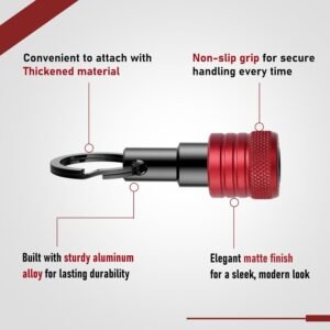 Enhanced Non-Slip Upgrade Bit Holder 6pc, 1/4 Drill Bit Holder Key Chain, Bit Holder for Impact Driver, Quick-Change for Drill Bits & Screwdriver & Drill Bit Extension, Includes Portable Carabiner 14 Enhanced Non-Slip Upgrade Bit Holder 6pc, 1/4 Drill Bit Holder Key Chain, Bit Holder for Impact Driver, Quick-Change for Drill Bits & Screwdriver & Drill Bit Extension, Includes Portable Carabiner - Image 6