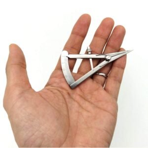 XIAN 3.5 Inch Adjustable Marking Gauge Mini Edge Press - Pitch Gauge DIY Leather Craft Tool, Precision Spring Dividers Calipers Compass Measuring Tools for Woodworking, Metalwork, Engineering - Image 4