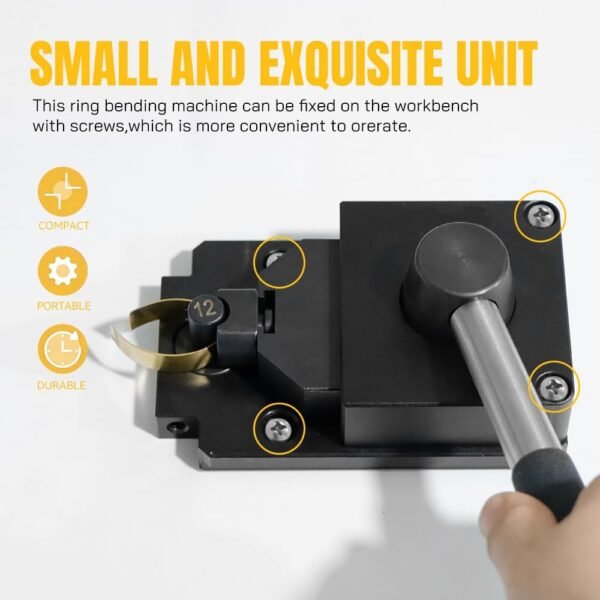 Katway Jewelry Ring Bending and Measuring Tool – Versatile Tool for Jewelry Making, Adjustable Jewelry Ring Sizer for DIY Craft and Metalwork,HH-SE01 3 61DzdsGJo2L. AC SL1000