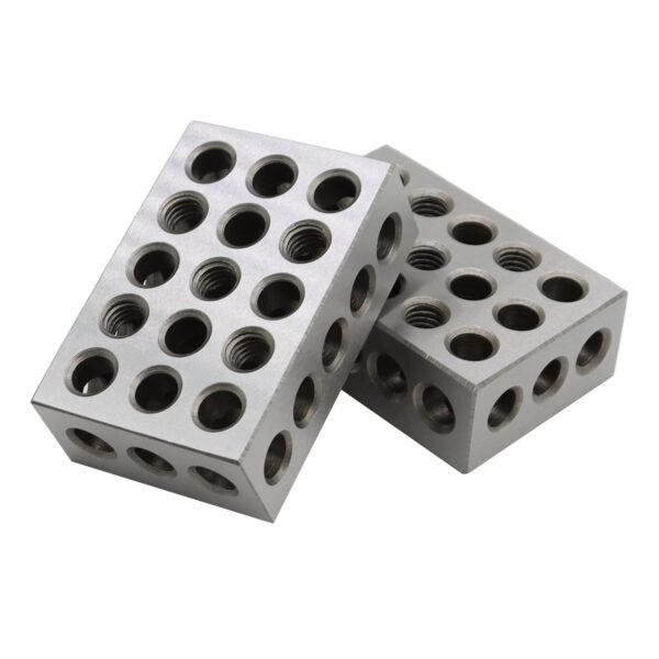 1-2-3 Blocks Set Matched Pair 23 Holes .0002" Squareness Hardened Steel Setup Blocks Ultra Precision Machinist 1"x2"x3" Blocks for Machinist Woodwork Metalwork (23 Holes) 2 61FGmdo 3XL. SL1500