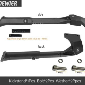 Bike Kickstand Aluminium Adjustable Center Bicycle Kickstand suitable Rear Side Bicycle Kickstand Fit for 26" 27.5" 29" 700C Bike Kick Stand for Bicycles Kickstand - Image 10