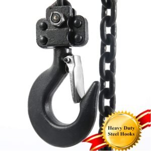 Manual Lever Hoist Come Along 3/4 TON 1650 LBS Capacity 10FT Lift 2 Heavy Duty Hooks Commercial Grade Steel for Lifting Pulling Construction Building Garages Warehouse Automotive Machinery - Image 6