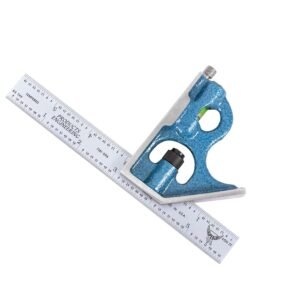 PEC Tools 2-Piece Combination Square Set - 4R 6” Machinist Blade Cast Steel Head, Reversible Locking Bolt, Scribe, for Metalworking, Carpentry and Multiple Applications, Made in USA 8 PEC Tools 2-Piece Combination Square Set - 4R 6” Machinist Blade Cast Steel Head, Reversible Locking Bolt, Scribe, for Metalworking, Carpentry and Multiple Applications, Made in USA - Image 2