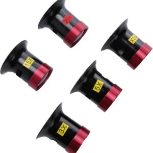 Watch Loupe, 5pcs Magnifying GlassWatch Repair, Aluminum Watch Jewelry Experimental Repair Tool for Tfor Watchmakers Inspection Metal Jeweler Textile Circuit (3X 5X 10X 15X 20X) - Image 7