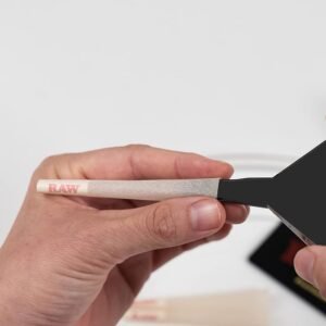 RAW Pre Rolled Cone Loader: 1-1/4 Size, King, & 98 Special Mess Free Perfect Cone Packer – 5 Piece Kit – Static Free Scoop Card, Funnel, & Packing Tool, RAWthentic Tin - Image 5