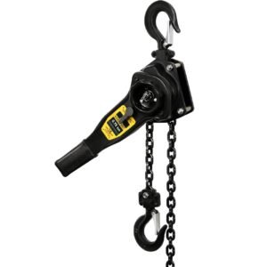 Manual Lever Hoist Come Along 3/4 TON 1650 LBS Capacity 10FT Lift 2 Heavy Duty Hooks Commercial Grade Steel for Lifting Pulling Construction Building Garages Warehouse Automotive Machinery - Image 3