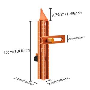 Imbot Magnetic 4-Sided Laser Scale Scribing Tool-Leveling Ruler with Magnetic Base-Multi-Purpose Woodworking Marking Tool for DIY, Woodworking, Carpentry, Furniture Making and Construction - Image 3