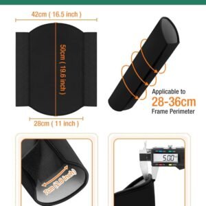 2P-Standard / 1P-Large Size EBike Battery Cover Waterproof, Bicycle Frame Battery Protector Cover 9 2P-Standard / 1P-Large Size EBike Battery Cover Waterproof, Bicycle Frame Battery Protector Cover - Image 3