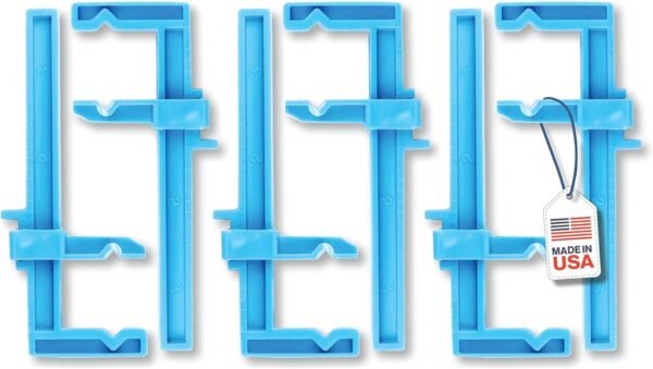Excel Blades 3-Inch Adjustable Plastic Bar Clamps Set – 6-Pack Mini Woodworking Clamps and Spreaders for Model Building, Crafts, and DIY Woodworking Projects – Inch-Marked Side Beams – Made in USA 2 61VpAbvtzCL. AC SL1500
