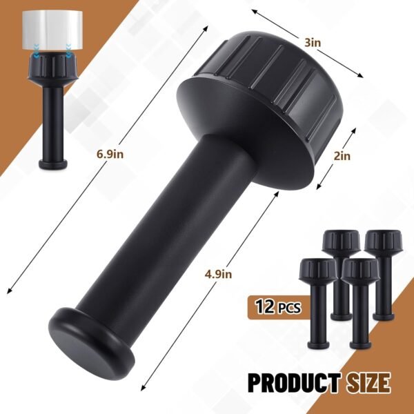 Maxdot 12 Pack Shrink Wrap Handle Plastic Wrap Dispenser Pallet Stretch Film for Moving,Fits 3 Inch Core,Industrial Strength Packing Tool for Pallet Warehouse Wrapping Packaging Shipping Moving 4 61YTww N27L. AC SL1500