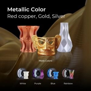 Creality PLA 3D Printer Filament, PLA Filament 1.75mm Silk Shiny PLA Filament +/-0.02mm, 3D Printing Filament 1KG/2.2lb (Gold) 16 Creality PLA 3D Printer Filament, PLA Filament 1.75mm Silk Shiny PLA Filament +/-0.02mm, 3D Printing Filament 1KG/2.2lb (Gold) - Image 7