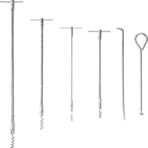 AIWFL 6pcs Packing Extractor Set Stainless Steel Packing Tool Set Flexible Packing Hook Sets - Image 2