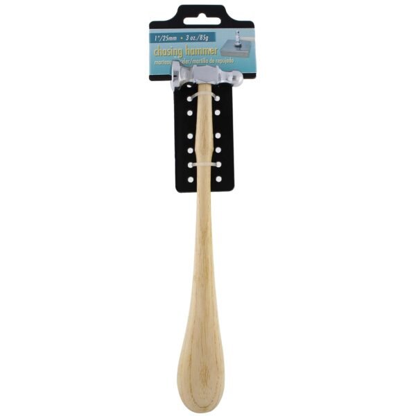 The Beadsmith Two-Sided Chasing Hammer – 11.5 Inches Wooden Handle, 2.25” Steel Head with a 14mm Ball Pein & 25mm Domed Face – Metalwork Tool Used to Add Texture & Dimension to Metalwork 6 61hBCN0atAL. SL1500